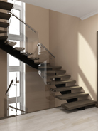 Лестницы со стеклянным ограждением. Изображение 32