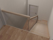 Лестницы со стеклянным ограждением. Изображение 92